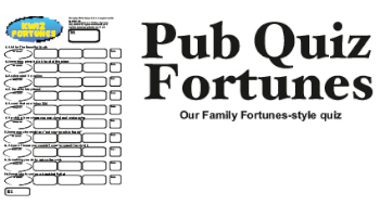 Pub Quiz Fortunes